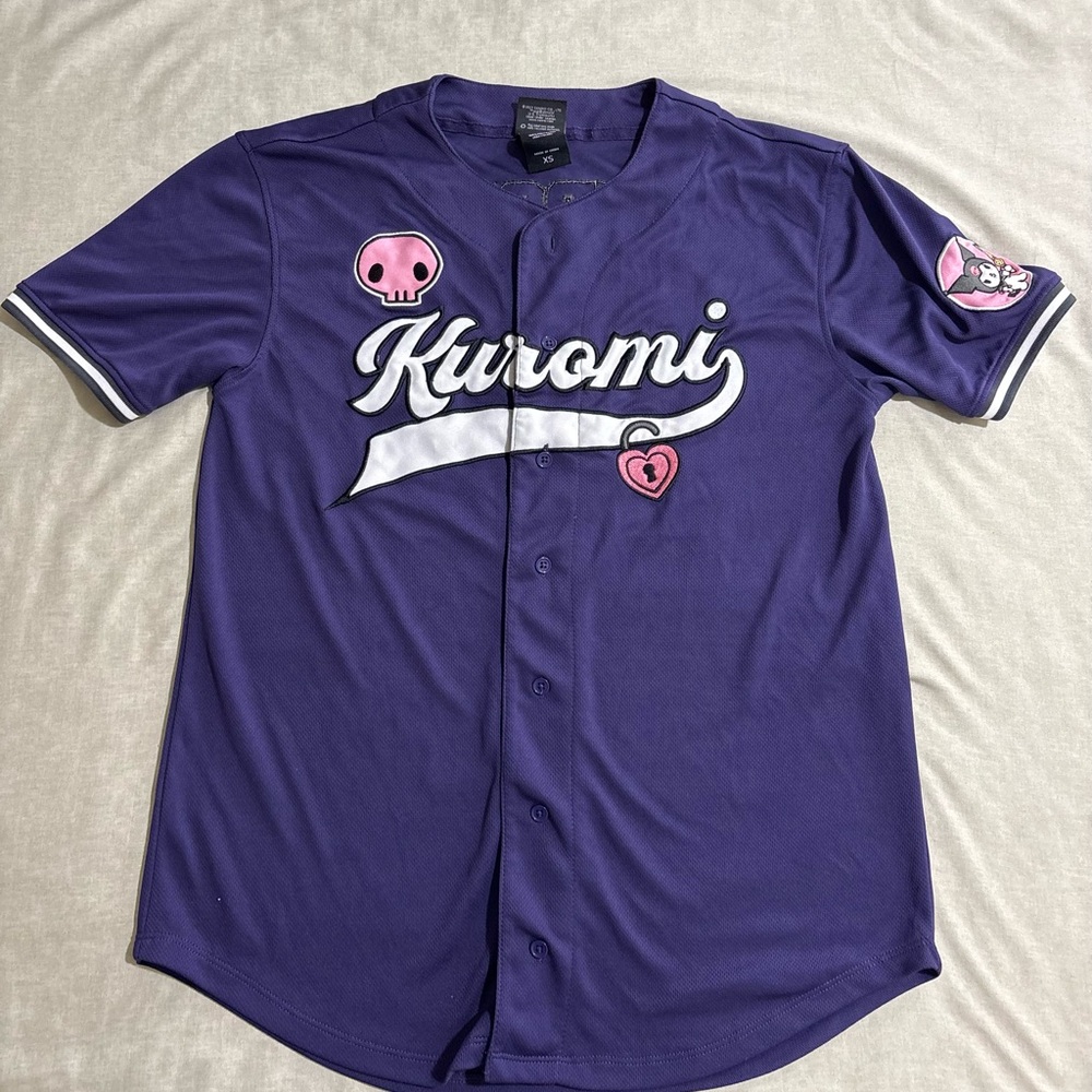Sanrio Purple Kuromi Baseball Jersey XS